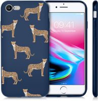 imoshion Coque Design iPhone SE (2022 / 2020) / 8 / 7 - Léopard - Bleu