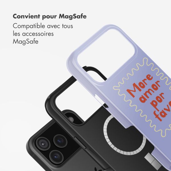 Selencia Coque arrière Vivid avec MagSafe Apple iPhone 17 Pro - More Amor