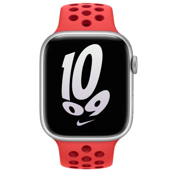Apple Bracelet Nike Sport Apple Watch Series 1 t/m 11 / SE / Ultra (44/45/46/49 mm) - Bright Crimson / Gym Red