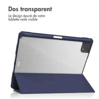 imoshion Coque tablette rigide Trifold Apple iPad Pro 11 (2022 / 2021 / 2020 / 2018) - Bleu foncé