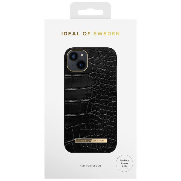 iDeal of Sweden Coque Atelier iPhone 14 Plus - Neo Noir Croco