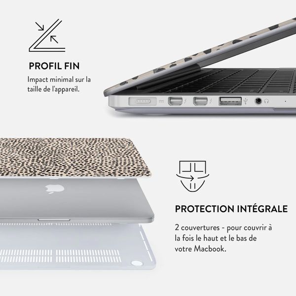 Burga Coque Rigide MacBook Air 13 pouces (2022) / Air 13 pouces (2024) M3 chip - A2681 / A3113 - Almond Latte