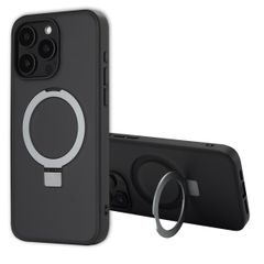 Accezz Coque Ring Stand avec MagSafe Apple iPhone 15 Pro Max - Noir
