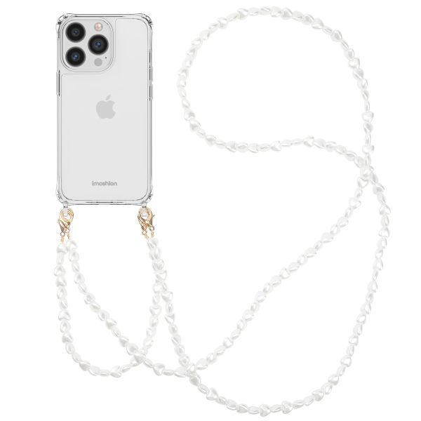 imoshion Coque avec dragonne + bracelet Apple iPhone 13 Pro - Perles Cœurs