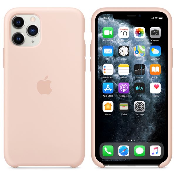 Apple Coque en silicone Apple iPhone 11 Pro - Pink Sand