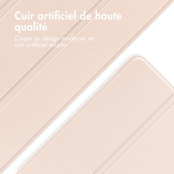 imoshion Coque tablette Trifold Apple iPad 11 (2025) 11 pouces A16 / iPad 10 (2022) 10.9 pouces - Beige