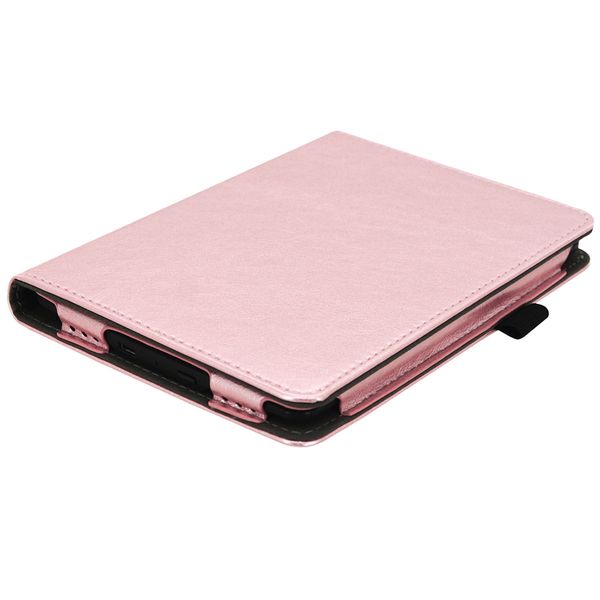 imoshion Étui de liseuse portefeuille en cuir végan Amazon Kindle Paperwhite 4 - Rose Doré