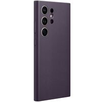 Samsung Coque originale en cuir vegan Galaxy S24 Ultra - Dark Violet