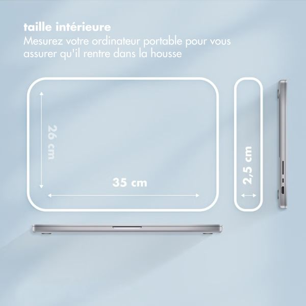 Selencia Pochette ordinateur Puffy 15-16 pouces - Slate Blue