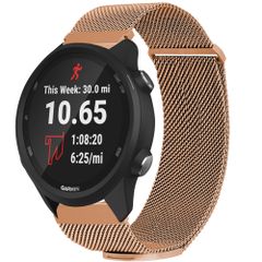 imoshion Bracelet magnétique milanais Garmin Forerunner 245 - Rose Dorée