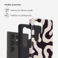 Selencia Coque arrière Vivid Samsung Galaxy S25 Ultra - Art Wave Black