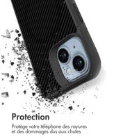 imoshion Rugged Hybrid Carbon Case avec MagSafe Apple iPhone 15 Plus - Noir