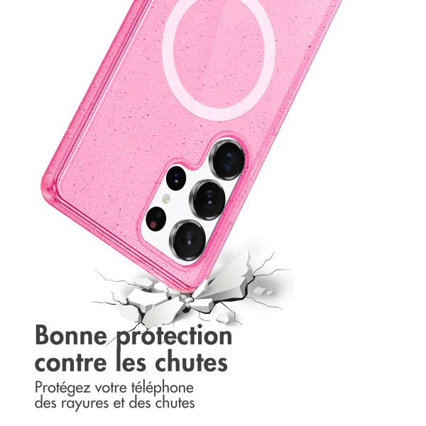 imoshion Coque Sparkle avec MagSafe Samsung Galaxy S25 Ultra - Rose