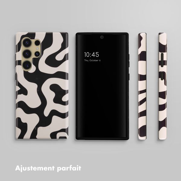 Selencia Coque arrière Vivid Samsung Galaxy S24 Ultra - Art Wave Black