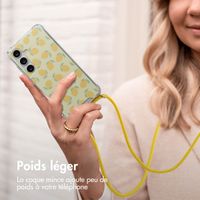 imoshion Coque Design avec cordon Samsung Galaxy S24 - Citrus Dream