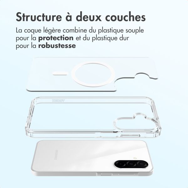 Accezz Coque arrière Xtreme Impact avec MagSafe Samsung Galaxy A17 (5G) - Transparent
