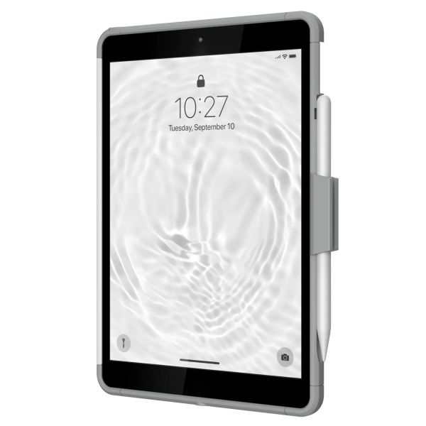 UAG Coque tablette Scout Healthcare avec strap Apple iPad 9 (2021) 10.2 pouces / iPad 8 (2020) 10.2 pouces / iPad 7 (2019) 10.2 pouces - Blanc / Gris