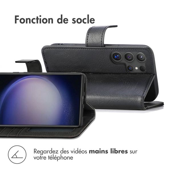 imoshion Étui de télephone portefeuille de luxe Samsung Galaxy S24 Ultra - Noir