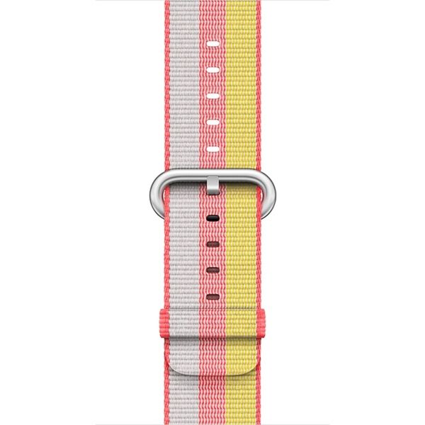 Apple Bracelet en nylon tissé Apple Watch Series 1 à 9 / SE (38/40/41 mm) | Series 10 (42 mm) - Rouge