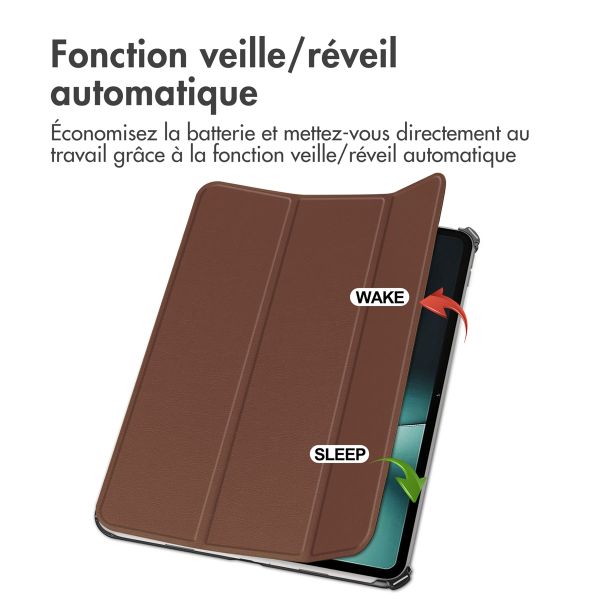 imoshion Coque tablette Trifold OnePlus Pad - Marron