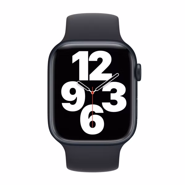 Apple Bracelet Boucle unique en Silicone Apple Watch | 44/45/46/49 mm - Taille 2 - Midnight