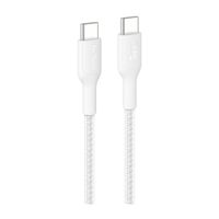 Belkin Câble USB-C vers USB-C tressé BoostCharge Pro - 1 mètre - Blanc