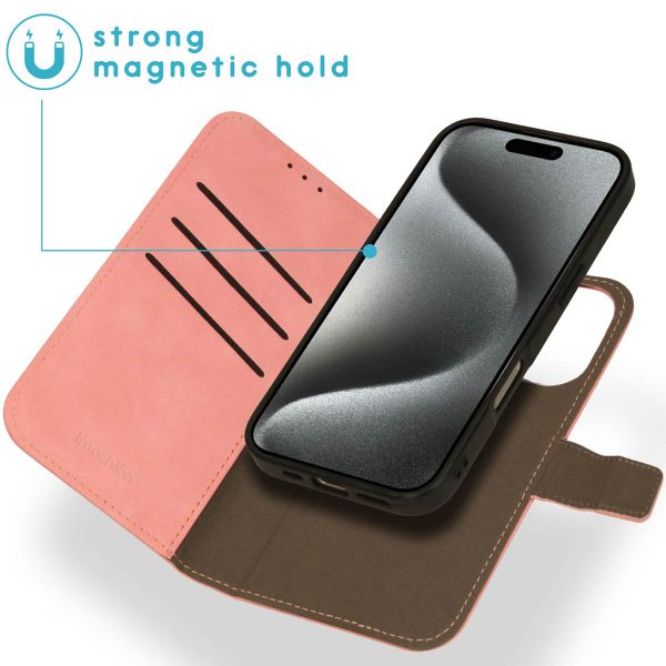 imoshion Etui de télephone luxe 2-en-1 amovible Apple iPhone 16 Pro - Rose