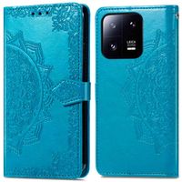 imoshion Etui de téléphone portefeuille Mandala Xiaomi 13 Pro - Turquoise