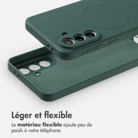 imoshion Coque Couleur avec MagSafe Samsung Galaxy A56 - Vert foncé