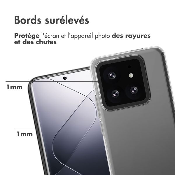 Accezz Coque Clear le Xiaomi 14 Pro - Transparent