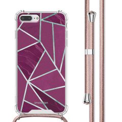 imoshion Coque Design avec cordon Apple iPhone 8 Plus / 7 Plus - Bordeaux Graphic