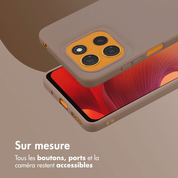 imoshion Coque Couleur Motorola Moto G15 / G15 Power - Marron