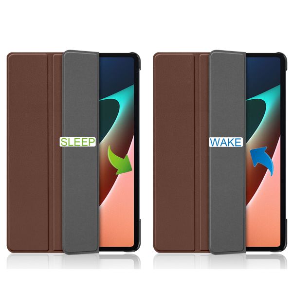 imoshion Coque tablette Trifold Xiaomi Pad 5 / 5 Pro - Marron