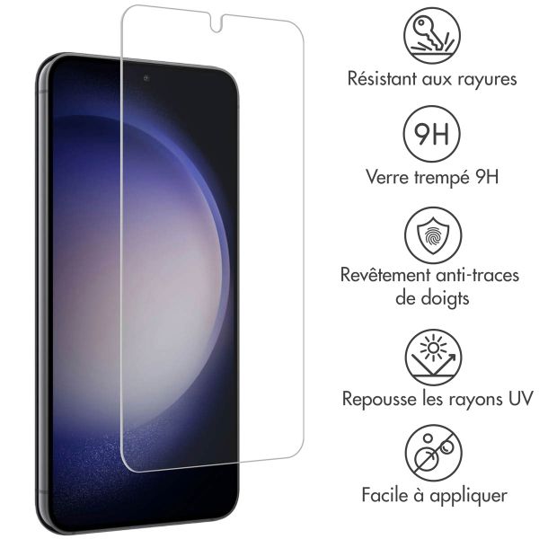 Accezz Protection d'écran en verre trempé 2-pack Samsung Galaxy S22 / S23