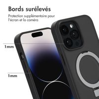 Accezz Coque Ring Stand avec MagSafe Apple iPhone 14 Pro Max - Noir