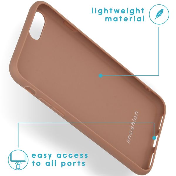 imoshion Coque Couleur iPhone SE (2022 / 2020) / 8 / 7 - Taupe