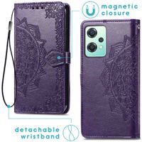 imoshion Etui de téléphone portefeuille Mandala OnePlus Nord CE 2 Lite 5G - Violet