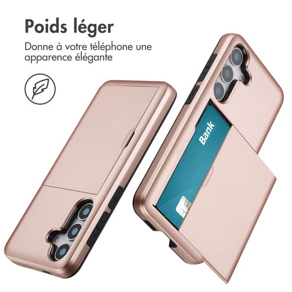 imoshion Coque arrière avec porte-cartes Samsung Galaxy S25 - Rose Doré