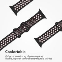 imoshion Bracelet sport⁺ Apple Watch Series 1 á 11 / SE / Ultra (44/45/46/49 mm) - Taille S/M - Black Pink