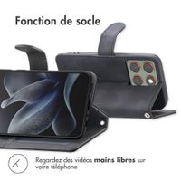 imoshion Etui de télephone portefeuille avec cordon Motorola Edge 70 - Noir