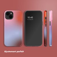 Selencia Coque arrière Vivid avec MagSafe Apple iPhone 14 - Gradient Soft Blush
