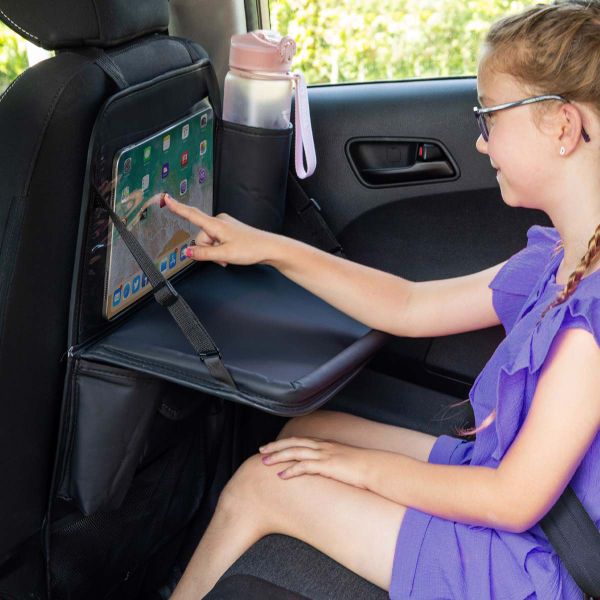 imoshion Organisateur de Siège Auto Luxe - Support de tablette voiture - 7 compartiments - Noir