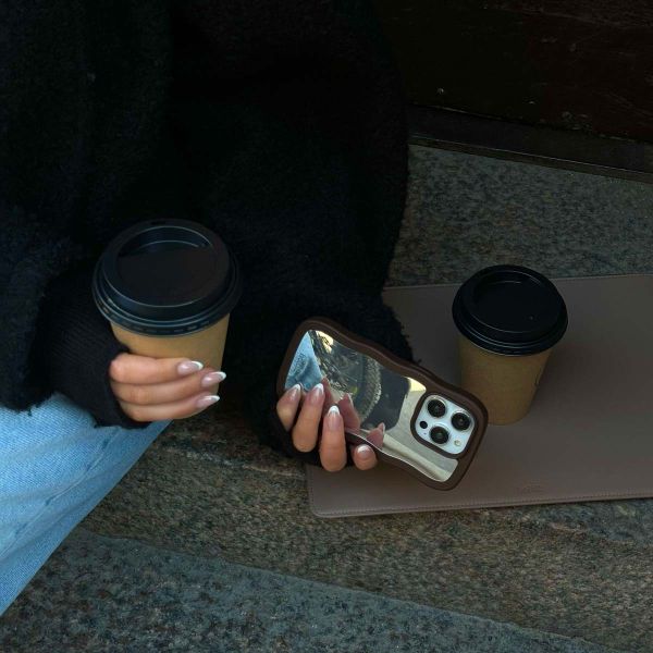 Holdit Coque Wavy Apple iPhone 14 Pro - Chocolate Mirror