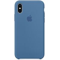 Apple Coque en silicone iPhone X - Denim Blue