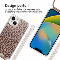 imoshion Coque Design avec cordon Apple iPhone 15 - Leopard Mood