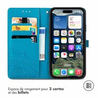 imoshion Etui de télephone Mandala Apple iPhone 16e - Turquoise