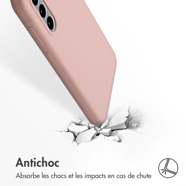 Accezz Coque Liquid Silicone Samsung Galaxy A56 - Rose