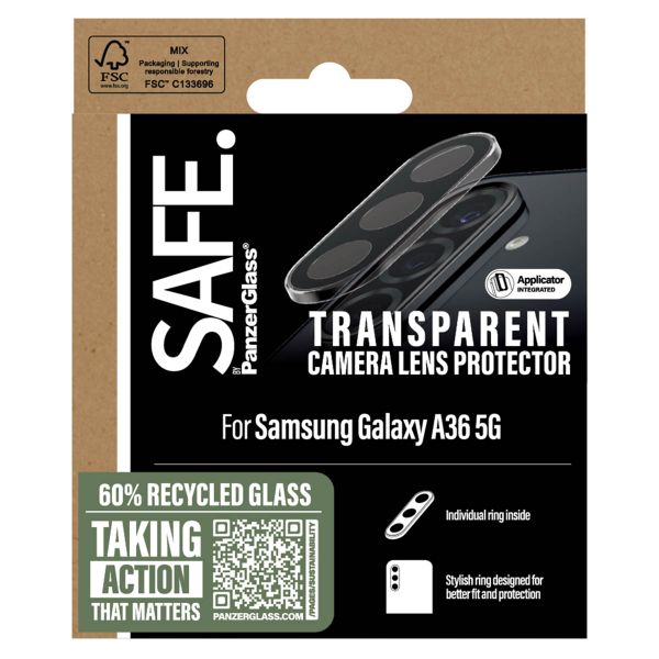 SAFE by PanzerGlass Protection Caméra Samsung Galaxy A36 - Transparent