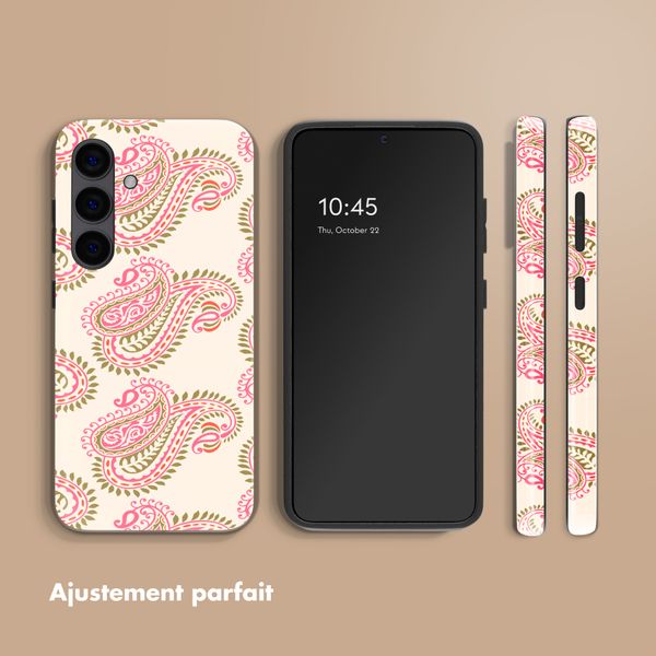 Selencia Coque arrière Vivid Samsung Galaxy S24 - Paisley Blush