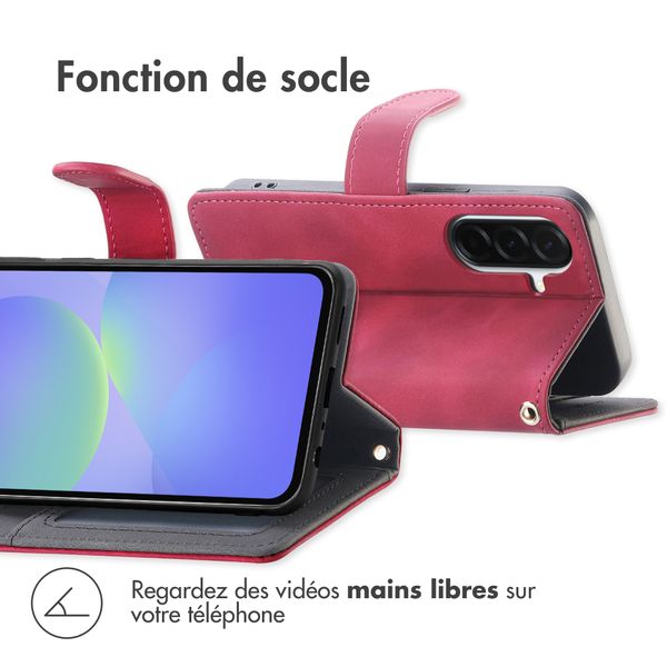 imoshion Etui de télephone portefeuille avec cordon Samsung Galaxy A37 (5G) - Rouge